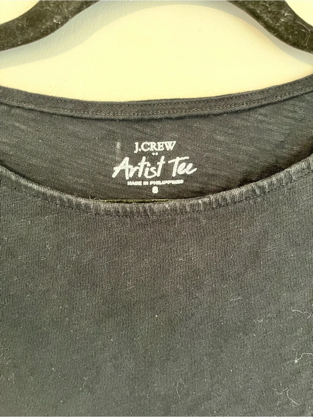 J. Crew Black Long Sleeve Crewneck Tee